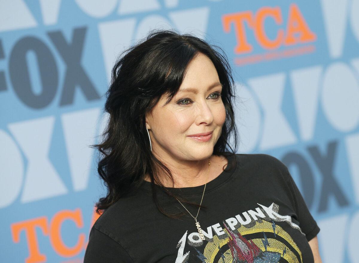 U.S. actress Shannen Doherty attends the FOX Summer TCA 2019 All-Star Party at Fox Studios in Los Angeles, Calif., on Aug. 7, 2019. (Michael Tran/AFP via Getty Images)