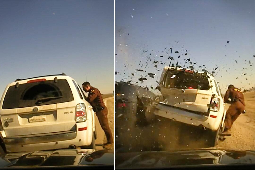 Dashcam Captures Terrifying Moment as Vehicle Hits SUV Stopped by Trooper Who Miraculously Survives