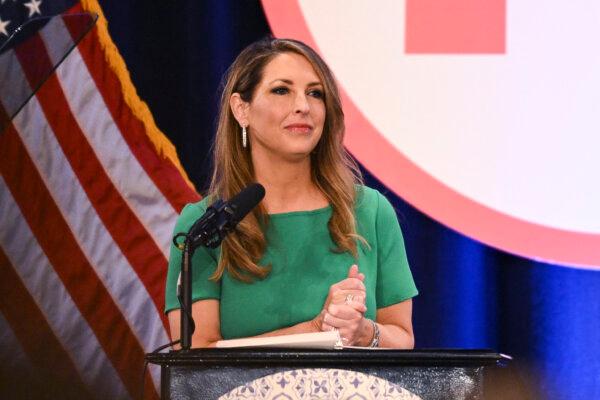 Ronna McDaniel, chairwoman of the Republican Party, speaks during the 2023 Republican National Committee Winter Meeting in Dana Point, Calif., on Jan. 27, 2023. (PATRICK T. FALLON/AFP via Getty Images)