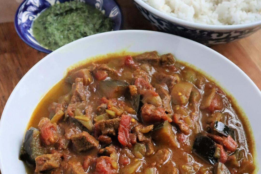 Beef and Eggplant Curry Offers Adapted Indian Flair