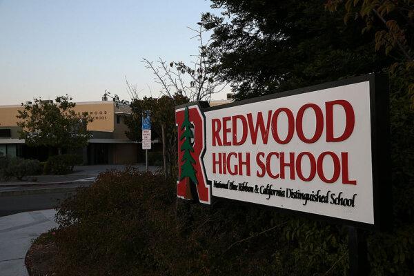 A view of Redwood High School where actor and comedian Robin Williams attended high school in Larkspur, Calif., on Aug. 11, 2014. (Justin Sullivan/Getty Images)