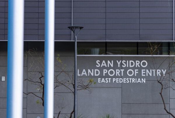 The San Ysidro Port of Entry in San Ysidro, Calif., on Feb. 2, 2024. (John Fredricks/The Epoch Times)