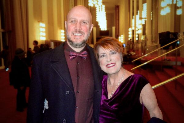 Tom Mundell and Michelle Cloutier attended Shen Yun Performing Arts at The Kennedy Center Opera House in Washington D.C., on Feb. 3, 2024. (Weiyong Zhu/The Epoch Times)
