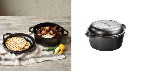 Lodge Cast Iron Serving Pot Cast Iron Double Dutch Oven