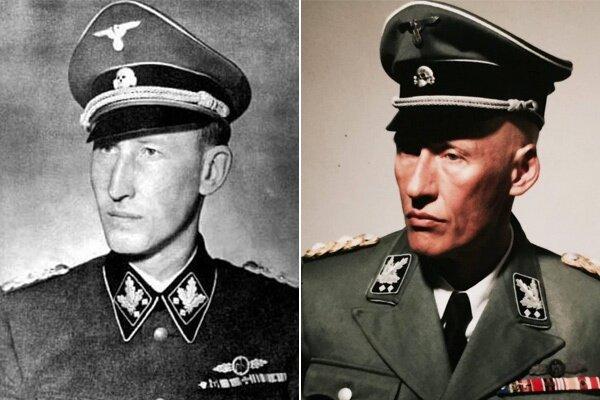 The amazing similarities between Reinhard Heydrich (L) and his counterpart (Detlef Bothe), in the film "Anthropoid." (Lucky Man Films)