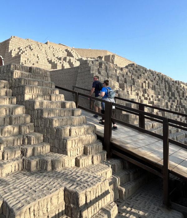 The Huaca Pucllana pyramid is among the oldest Peruvian ruins in the Lima area, and its original purpose remains unknown. (Colleen Thomas/TNS)