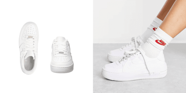 Nike womens Air Force white