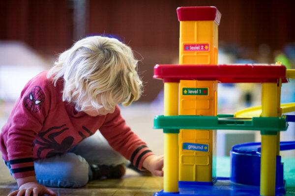 A young boy plays with toys at a pre-school in this file photo. (Matt Cardy/Getty Images)
