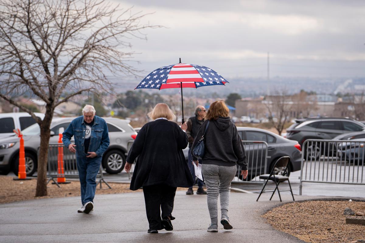 Nevada Voters Face Rainy Desert Weather, Odd Ballot Situation
