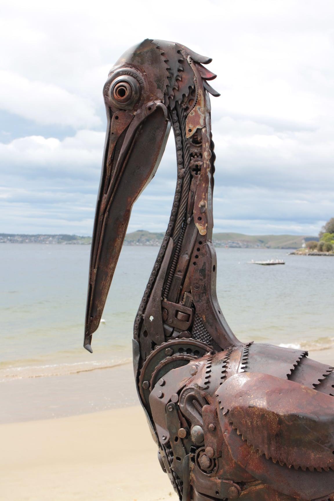 An Australian pelican sculpture. (Courtesy of <a href="https://www.instagram.com/sloanesculpture/">Matt Sloane</a>)