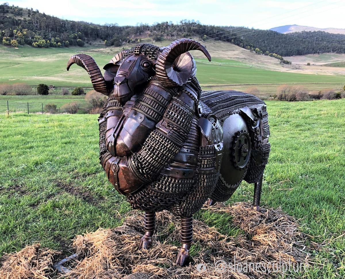"The Big Merino Ram." (Courtesy of <a href="https://www.instagram.com/sloanesculpture/">Matt Sloane</a>)