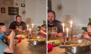 Family of Six Started Eating Dinner by Candlelight, and Here’s What They Noticed