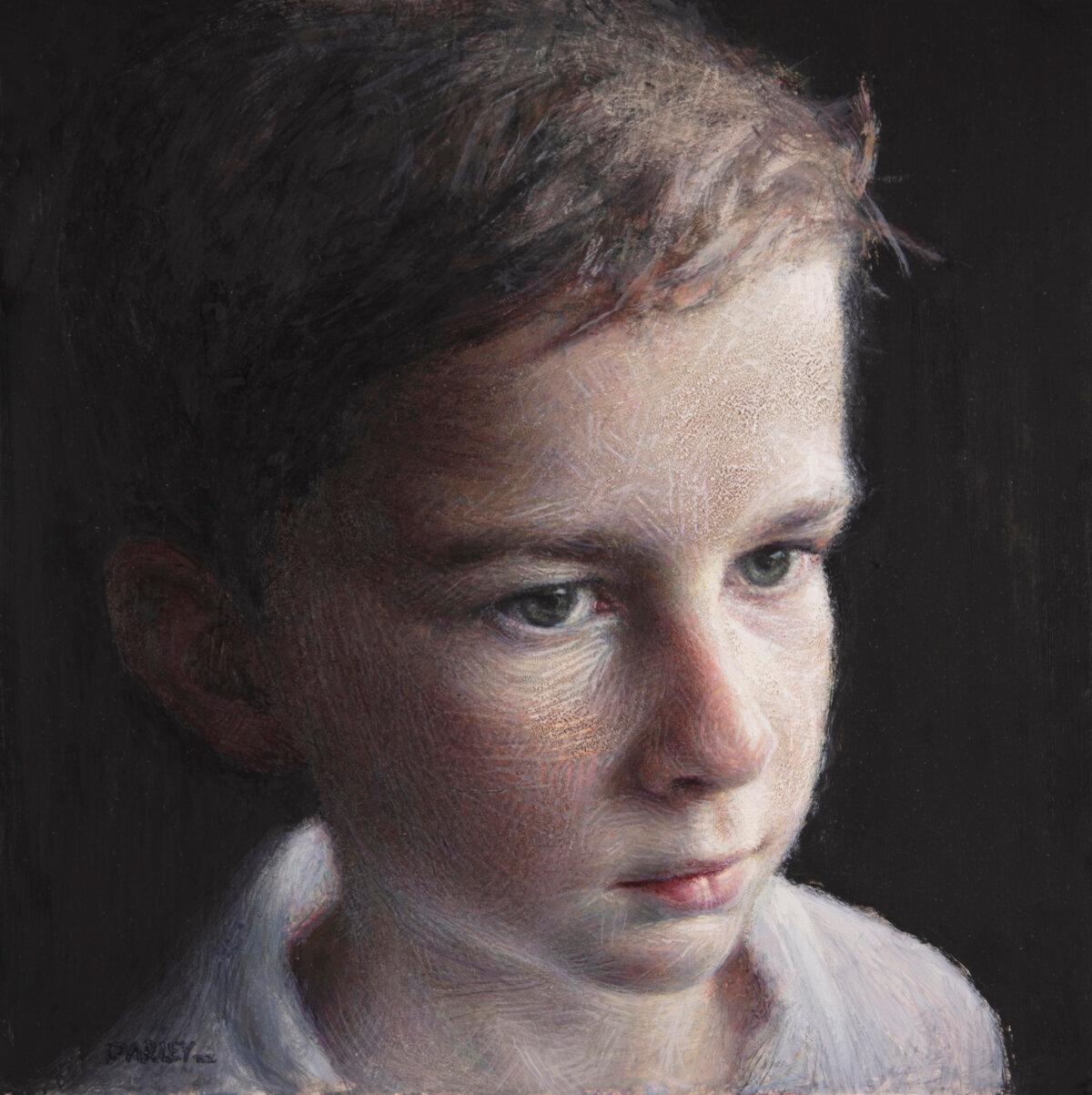 “Hank” by John Darley. Egg tempera on panel; 10 inches by 10 inches. (Courtesy of John Darley)