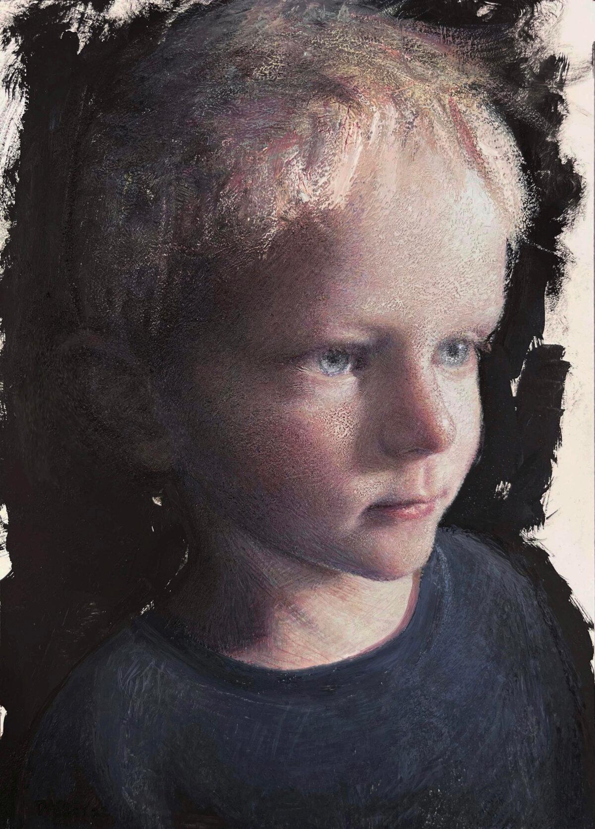 “Our Son Jack,” by John Darley. Egg tempera on panel; 7 inches by 5 inches. (Courtesy of John Darley)