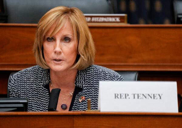 Rep. Claudia Tenney (R-N.Y.) speaks as U.S. Secretary of State Antony Blinken testifies before the House Committee on Foreign Affairs on The Biden Administration's Priorities for U.S. Foreign Policy on Capitol Hill in Washington, on March 10, 2021. (Ken Cedeno-Pool/Getty Images)