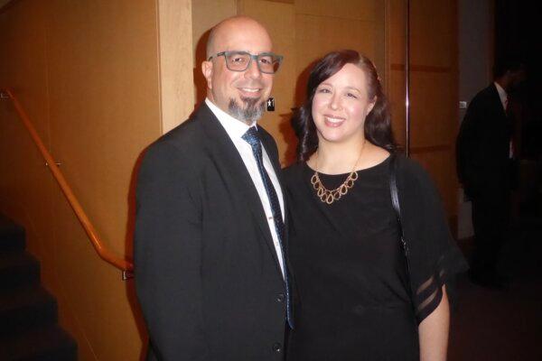 Armin and Joy Colon attended Shen Yun Performing Arts at the Overture Center for the Arts, in Madison, Wis., on Feb. 11, 2024. (Frank Liang/The Epoch Times)