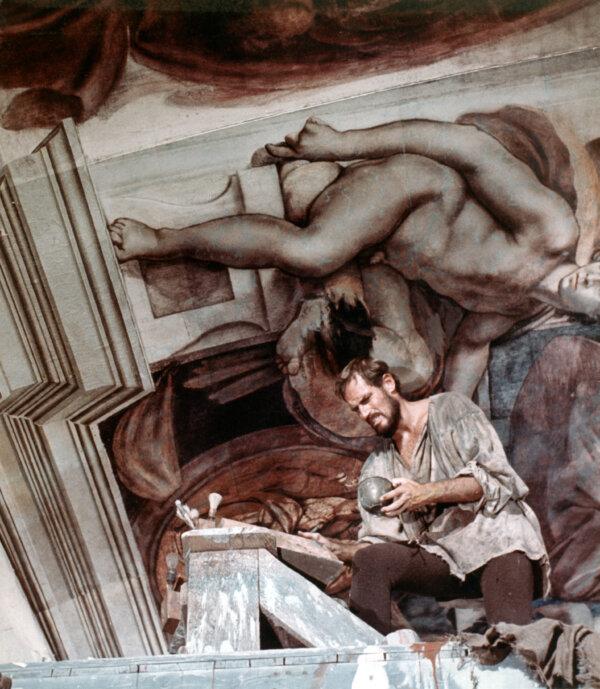Michelangelo (Charlton Heston), in "The Agony and the Ecstasy." (MovieStillsDB)