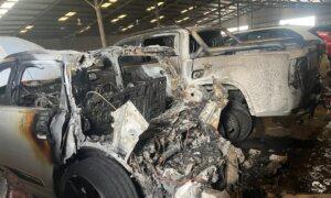 3 Cars and 1 EV Destroyed in Sydney Warehouse Fire