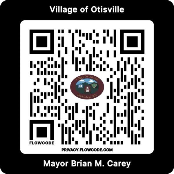 A QR code for residents to sign up with Constant Contact. (Courtesy of Brian Carey)