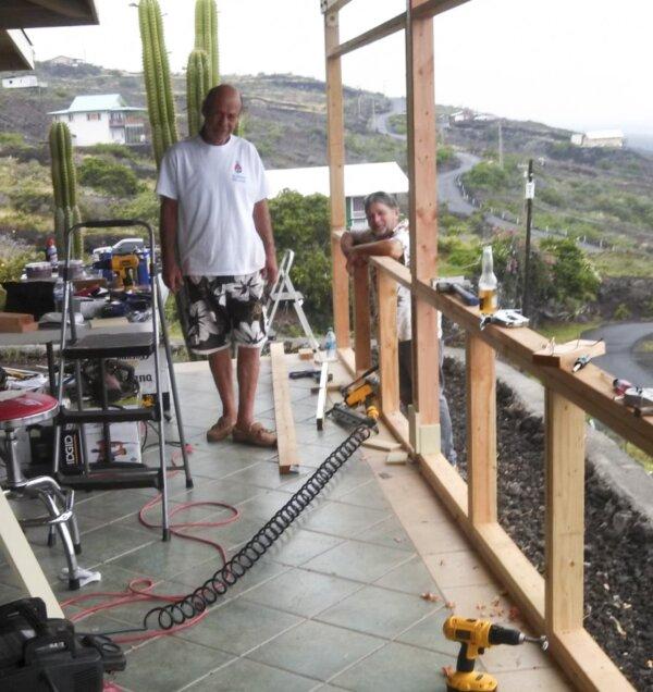 Paul Kasprzycki working on a lanai project in South Kona, Hawaii in circa 2011. (Pam Brodersen via AP)