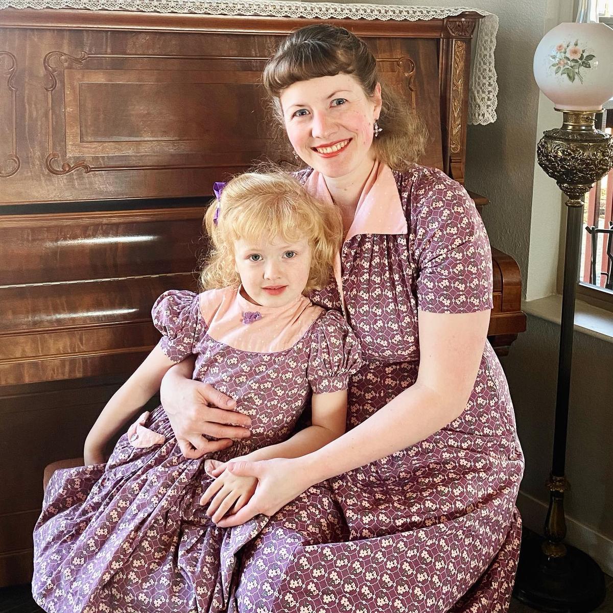 Mrs. Clay says, "As long as the children are peacefully employed, my hands fly." (Courtesy of <a href="https://www.instagram.com/verityvintagestudio/">Kristen Clay</a>)