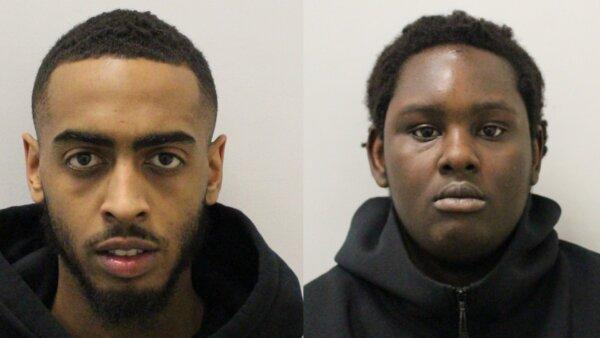 Tyrell La Croix (L) and Alrico Nelson-Martin (R), who were convicted in connection with a drive-by shooting in London on Jan. 14, 2023. (Metropolitan Police)