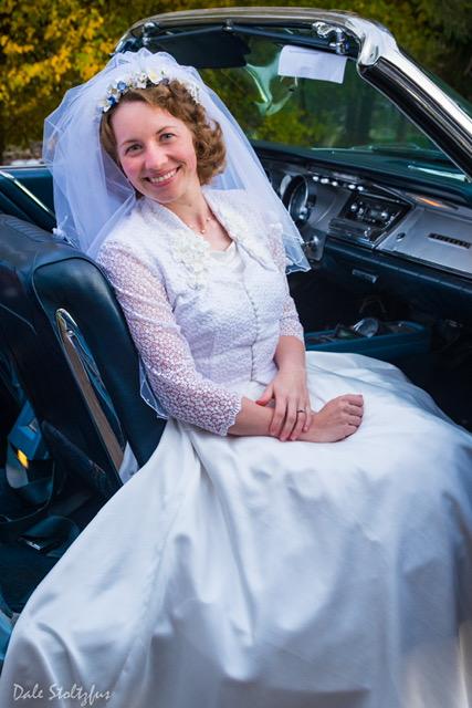 Mrs. Clay had also designed and stitched her own wedding dress. (Courtesy of <a href="https://www.instagram.com/verityvintagestudio/">Kristen Clay</a>)
