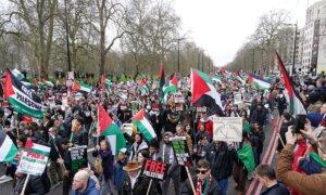 One Arrest as Pro-Palestine March Ending Near Israeli Embassy Begins