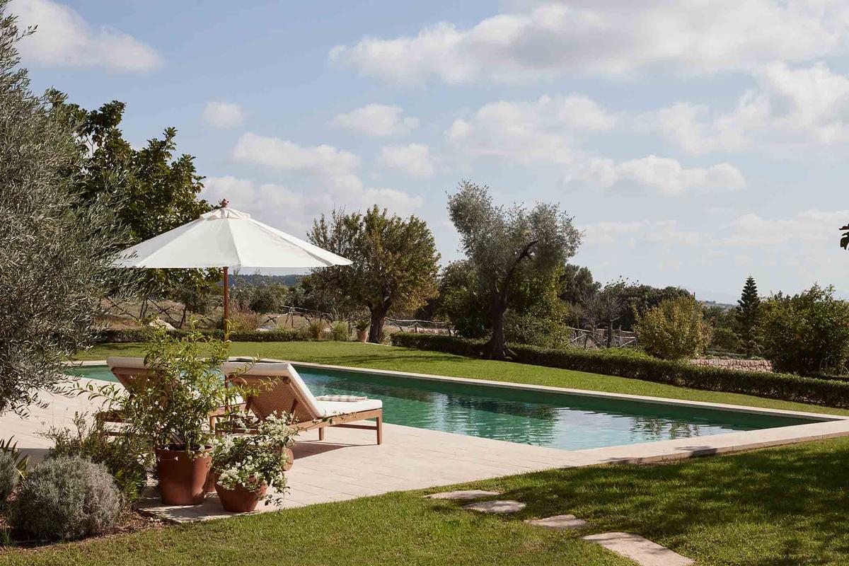 The back swimming pool with a magnificent view of the Serra de Tramuntana mountains. (SWNS)