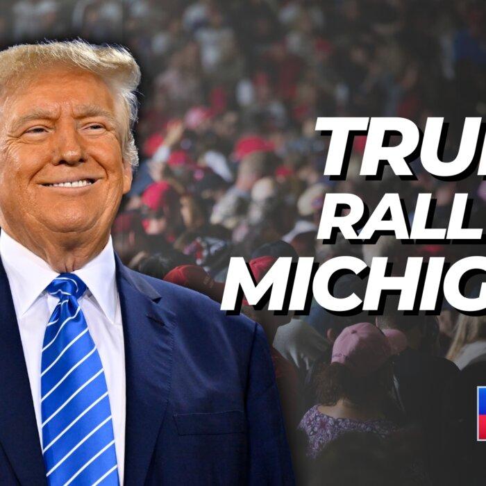 Trump Holds Rally in Waterford Township, Michigan
