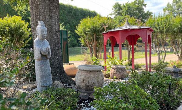 The ASEANA Asian Gardens provide a quiet respite in downtown Shreveport, Louisiana. (Photo courtesy of Bill Neely)