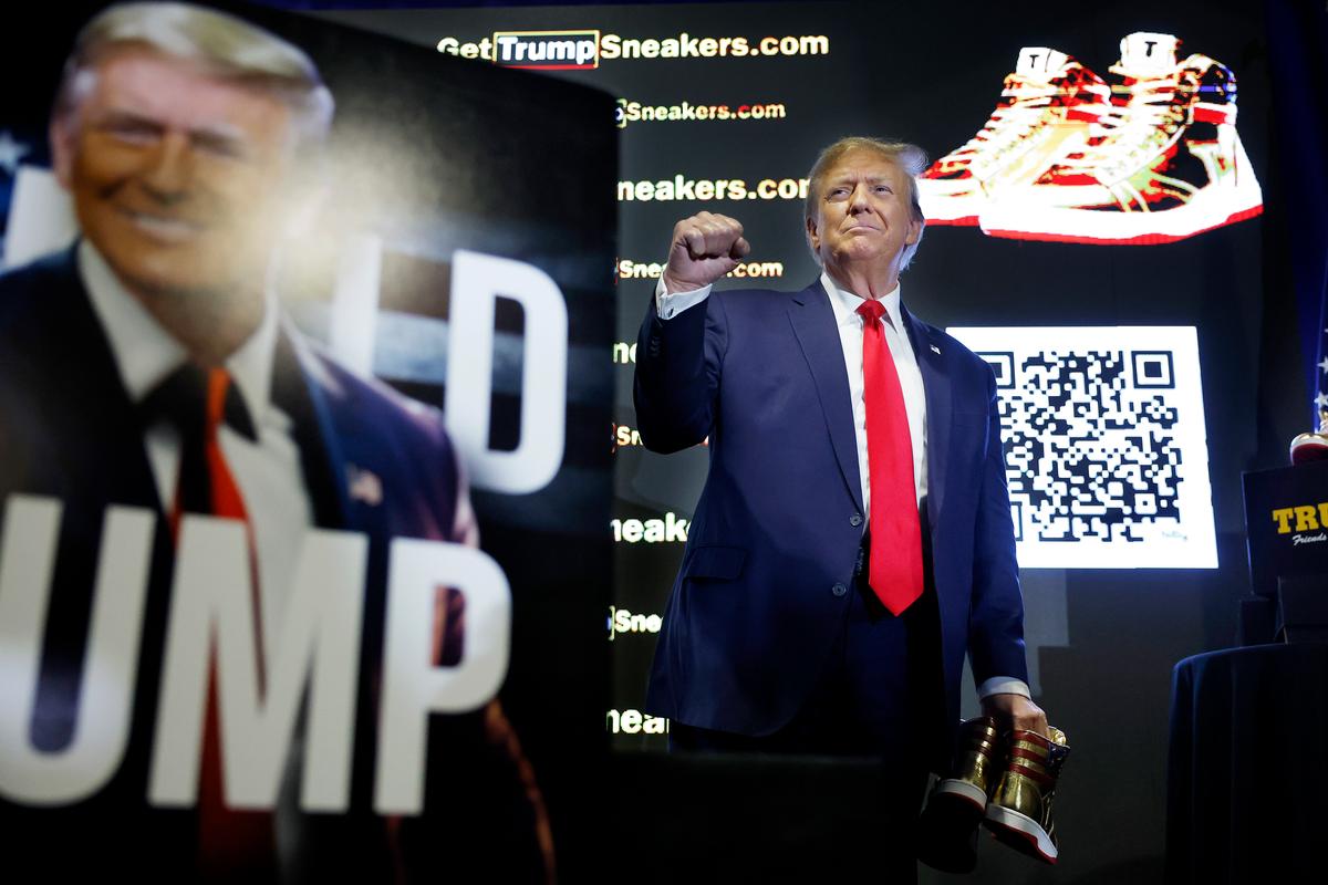 Why Trump’s $400 Sneakers Are Selling for Thousands