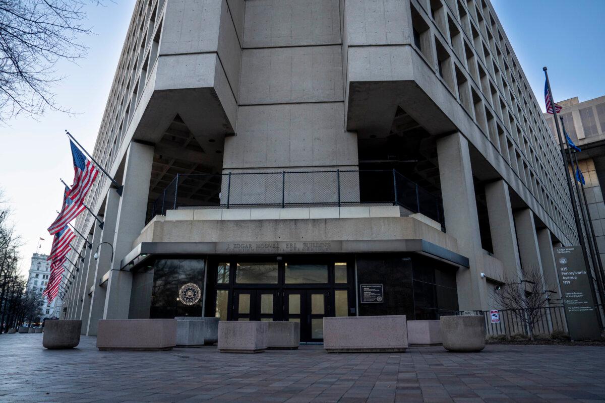 Federal Bureau of Investigation (FBI) headquarters in Washington on Feb. 15, 2024. (Madalina Vasiliu/The Epoch Times)