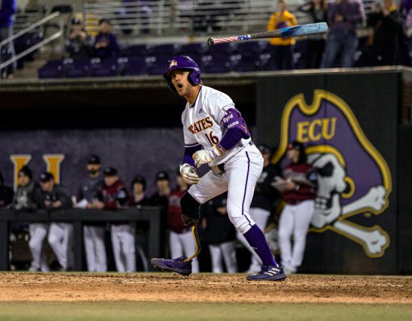 ECU Baseball Player Appears in Game With Prosthetic Leg After Boating Accident
