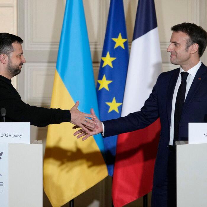 French President Macron Floats Notion of Sending European Troops to Ukraine
