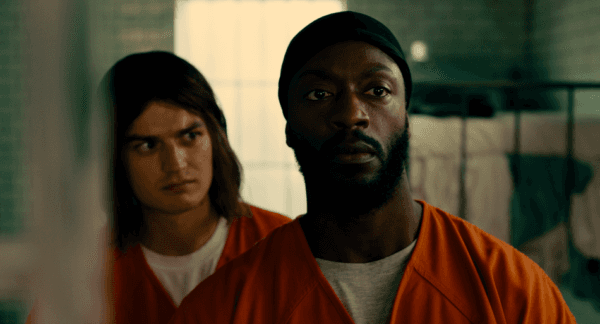 Baron (Joe Keery) and Otis (Aldis Hodge) are prison cellmates, in "Marmalade." (Signature Films)