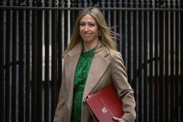 Britain's new Chief Secretary to the Treasury Laura Trott arrives at Downing Street ahead of a Cabinet meeting in London on Nov. 14, 2023. (Leon Neal/Getty Images)