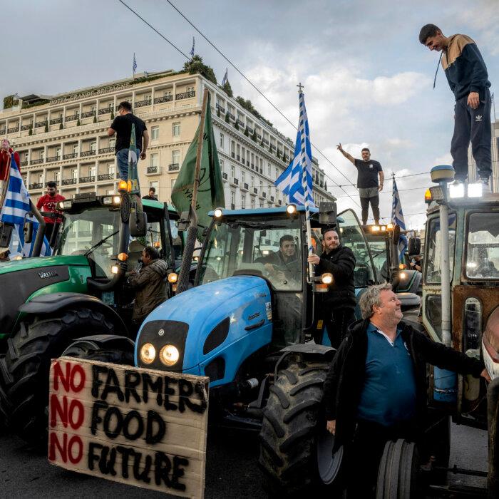 Tractors Converge on Athens as Greek Farmers Join Burgeoning Protest Movement
