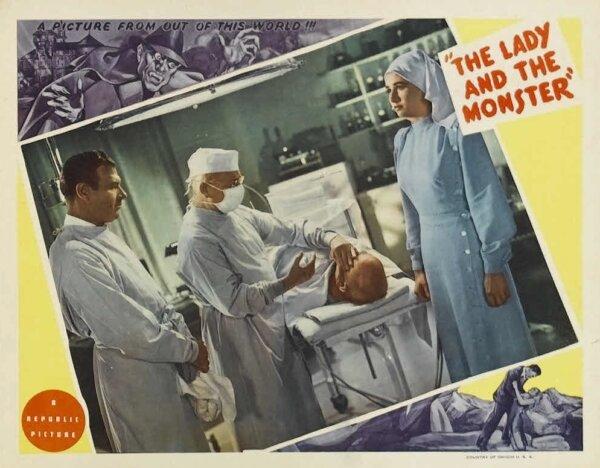 Lobby card for the film “The Lady and the Monster” from 1944. (MovieStillsDB)