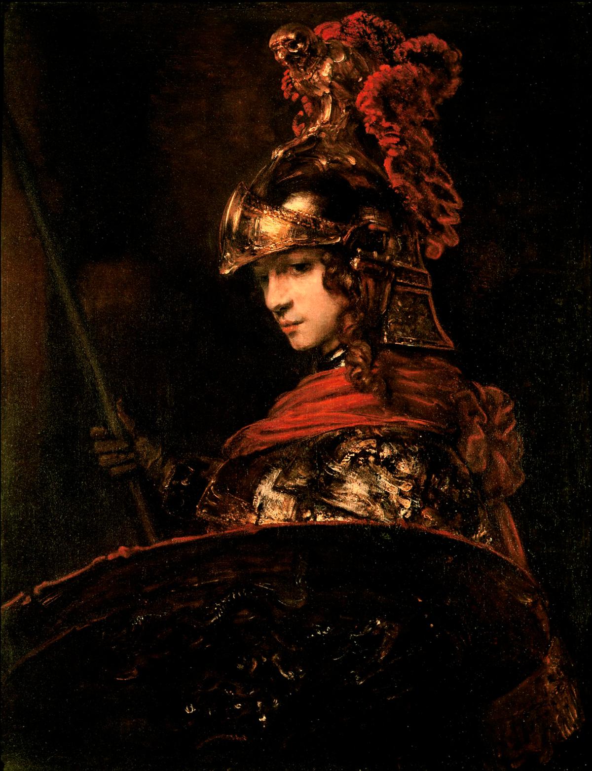 "Pallas Athena," circa 1655, attributed to Rembrandt. Oil on canvas. Calouste Gulbenkian Museum, Lisbon. (Public Domain)