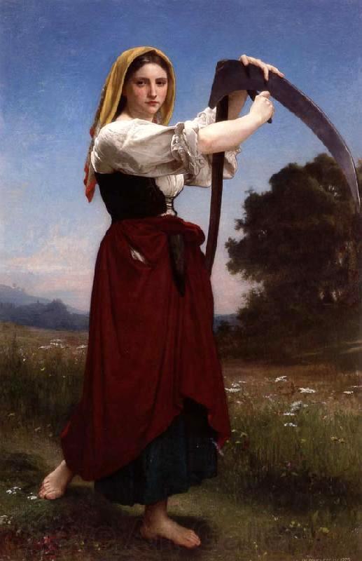 Time is a reaper in Sonnet 60. "The Reaper," 1872, by William-Adolphe Bouguereau. (Art Renewal Center)