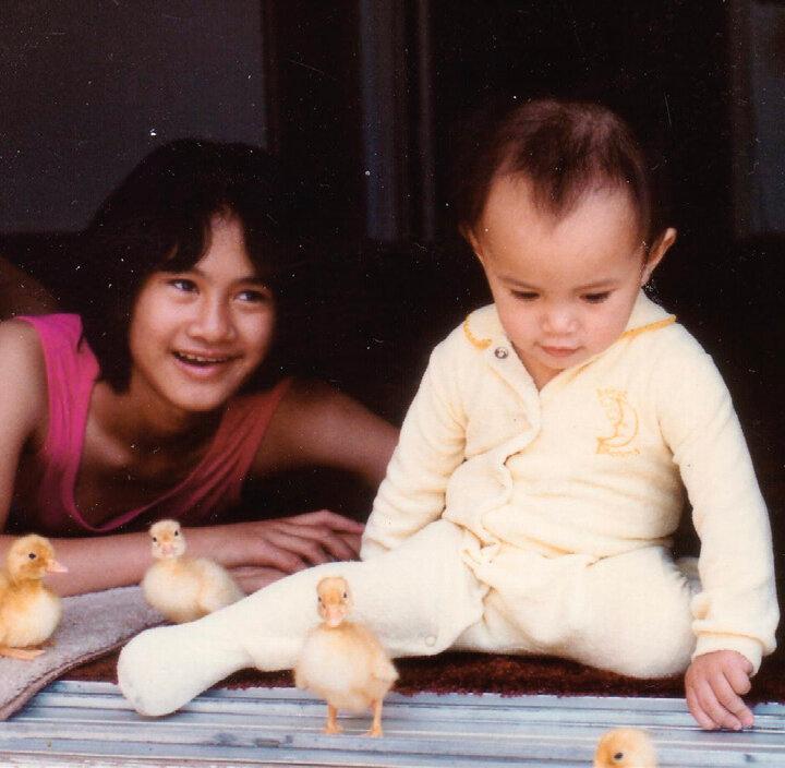 Ms. Eng as a young toddler with her mom, in 1984. (Bang Pham)