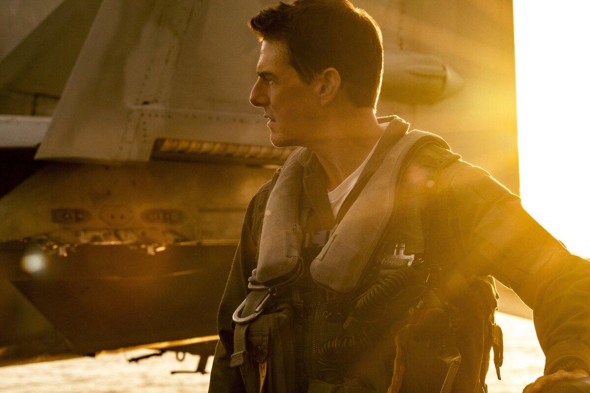 Capt. Pete "Maverick" Mitchell (Tom Cruise), in "Top Gun: Maverick." (MovieStillsDB)