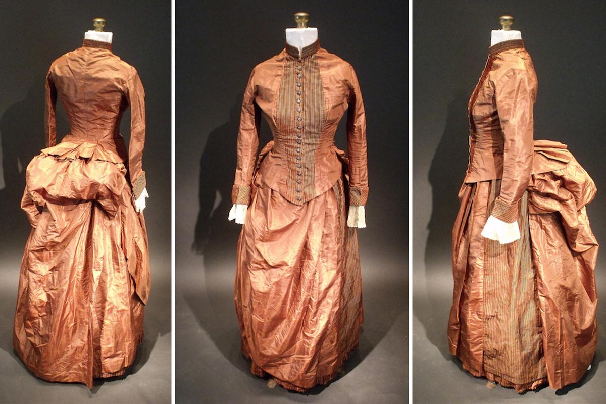 The vintage 19th-century dress Sara Colfield bought at an antique store in Searsport, Maine. (Courtesy of Sara Rivers Cofield)