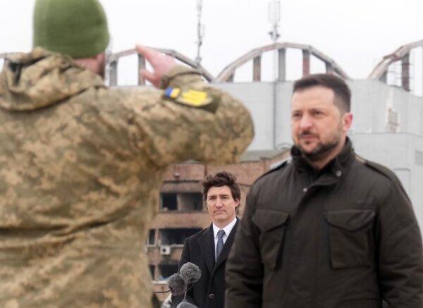 Trudeau Visits Ukraine on War’s Two-Year Anniversary
