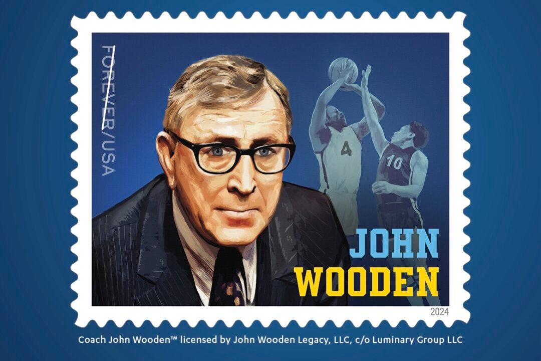 John Wooden Stamp Unveiled at UCLA Honoring the Coach Who Led Bruins to a Record 10 National Titles