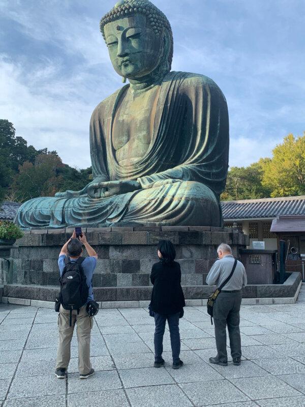 The 800-year-old Great Buddha is a popular tourist draw in Kamakura, Japan. (Sharon Whitley Larsen)