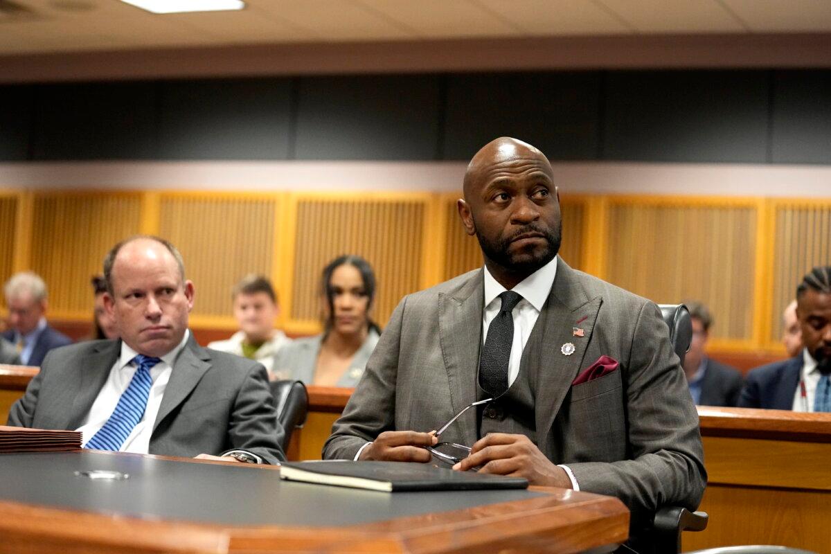 Special prosecutor Nathan Wade attends a hearing in the case of the State of Georgia v. Donald John Trump at the Fulton County Courthouse in Atlanta on Feb. 27, 2024. (Brynn Anderson/Pool via Getty Images)
