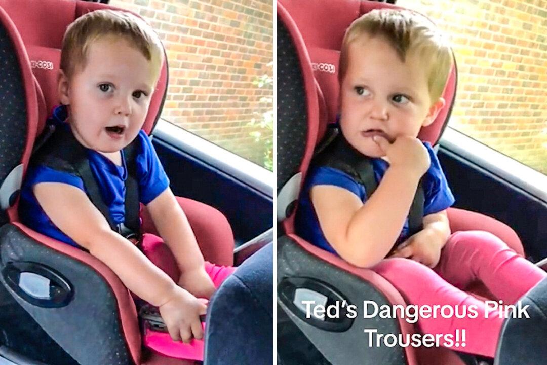 Boy Reacts After Being Dressed in Pink Trousers—Tells Mom, ‘They’re Dangerous’: VIDEO