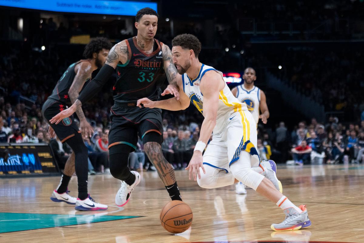 Klay Thompson Scores 25, Stephen Curry Blanked in First Half as Warriors Beat Wizards 123–112